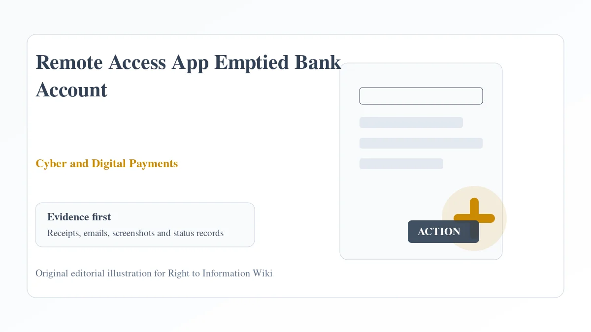 Remote Access App Emptied Bank Account evidence and complaint desk Remote Access App Emptied Bank Account evidence and complaint desk