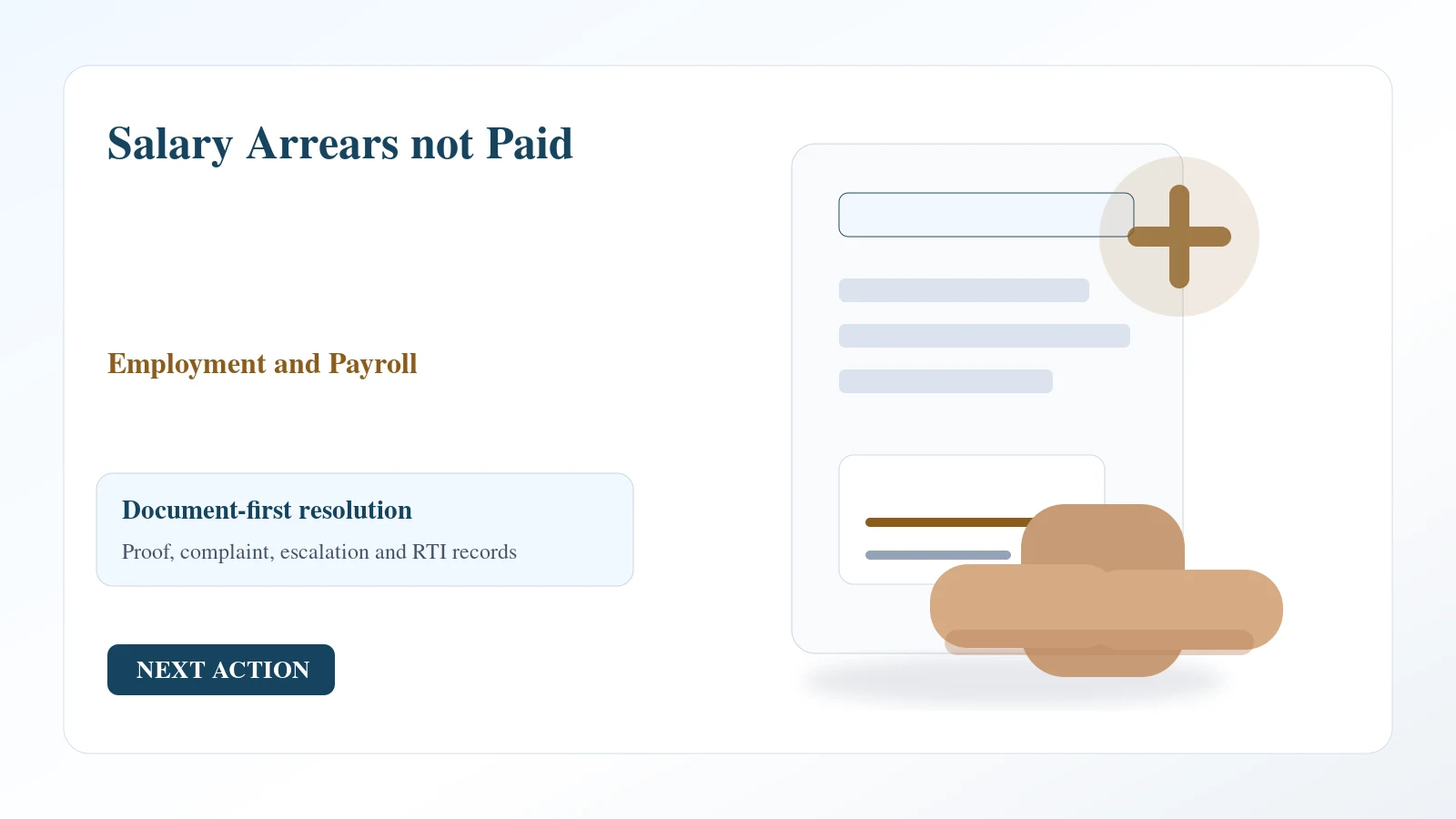 Indian document desk for salary arrears not paid complaint and escalation Indian document desk for salary arrears not paid complaint and escalation