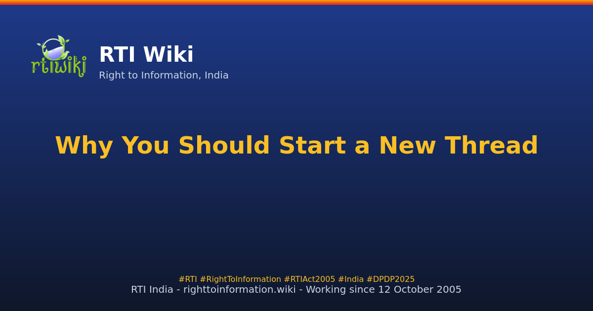 about / posting-at-other-threads — RTI Wiki
