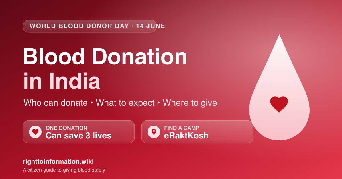 Blood donation in India: who can donate, what happens, and where to give on World Blood Donor Day