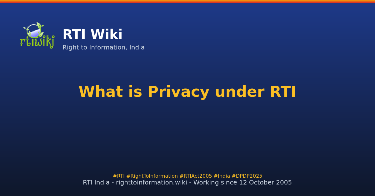 explanations / privacy — RTI Wiki