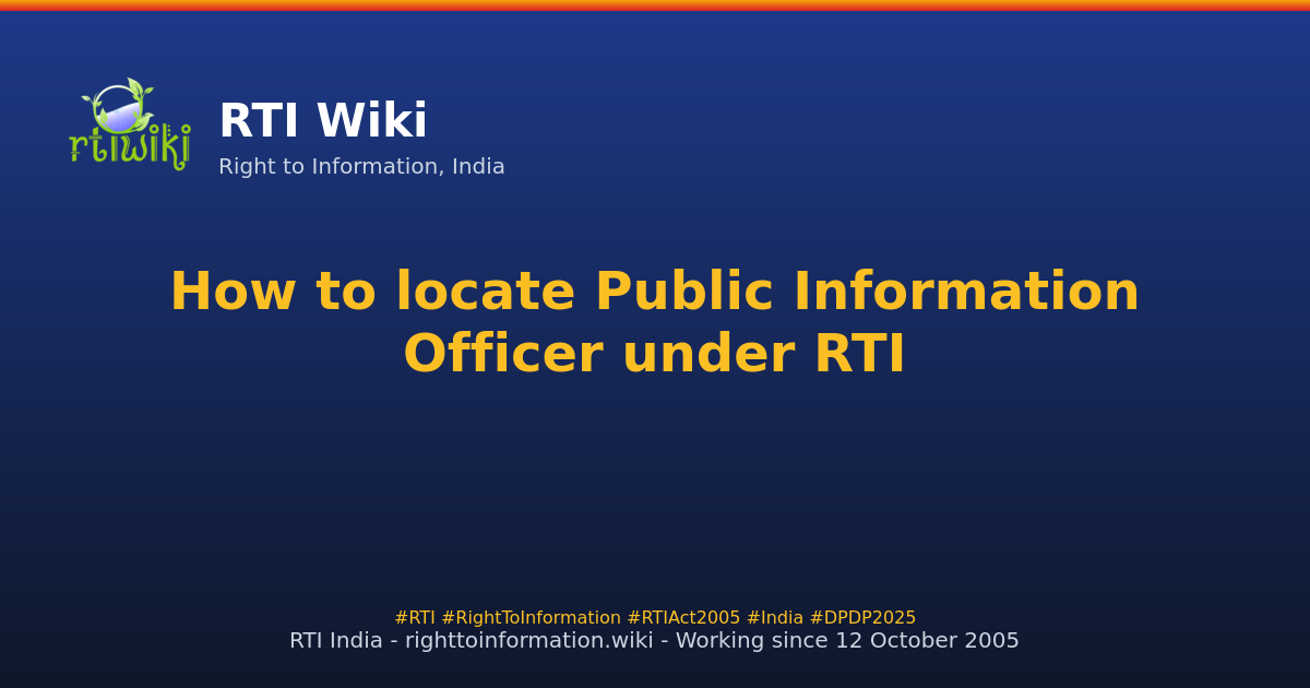 guide / applicant / application / how-to-locate-public-information-officer — RTI Wiki