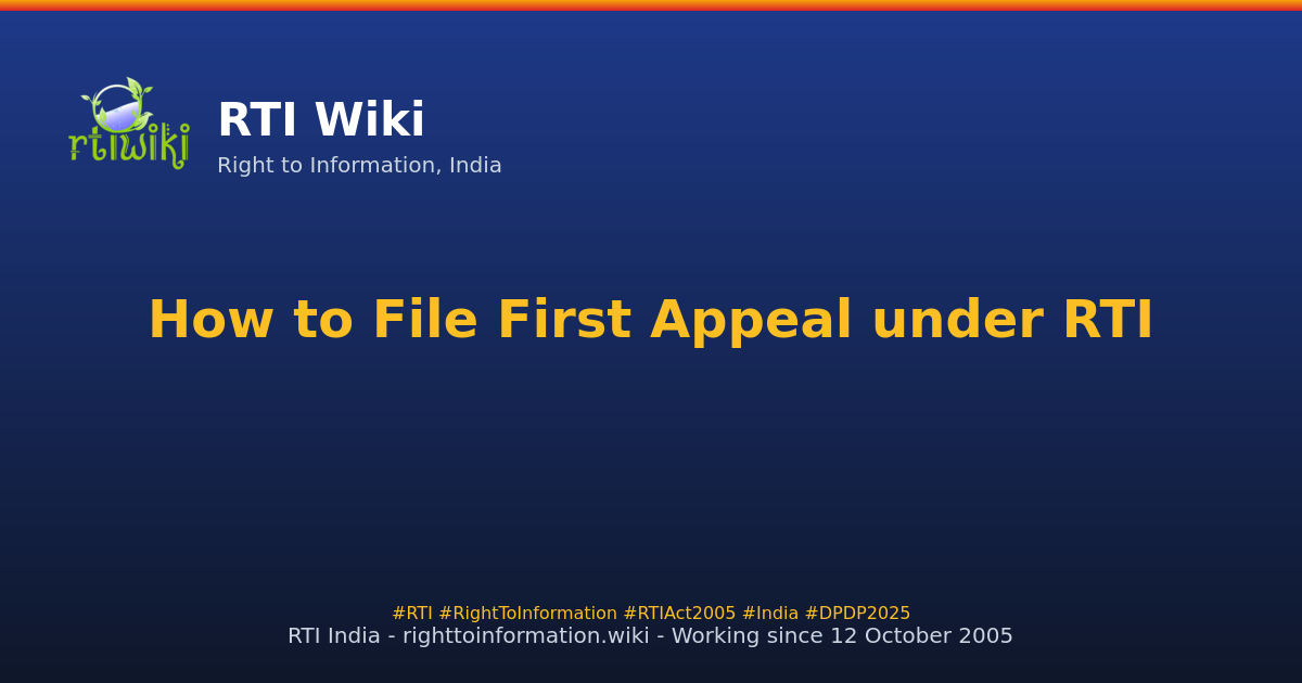 guide / applicant / first-appeal / faa — RTI Wiki