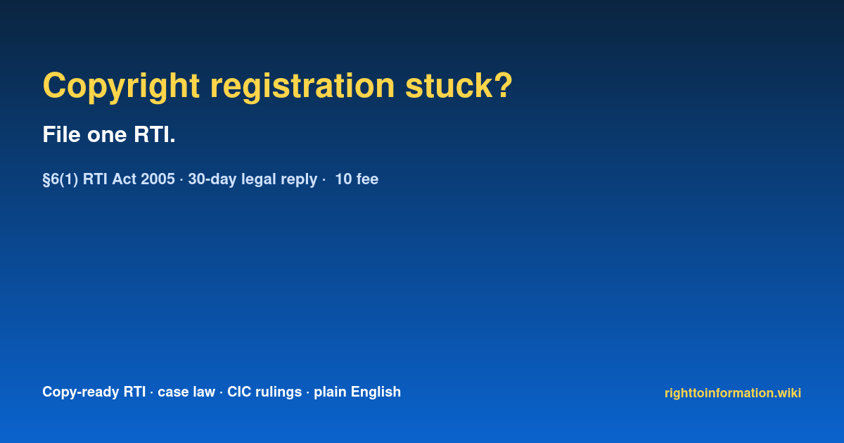 Social auto rti copyright registration