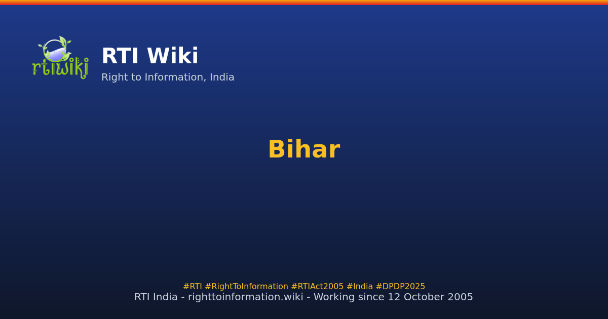 rules / bihar — RTI Wiki