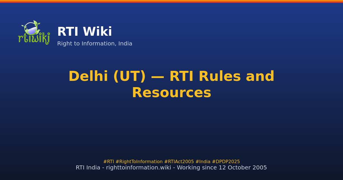 rules / delhi — RTI Wiki