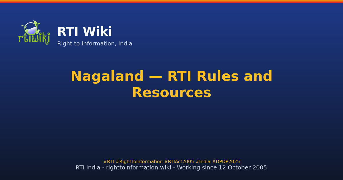 rules / nagaland — RTI Wiki