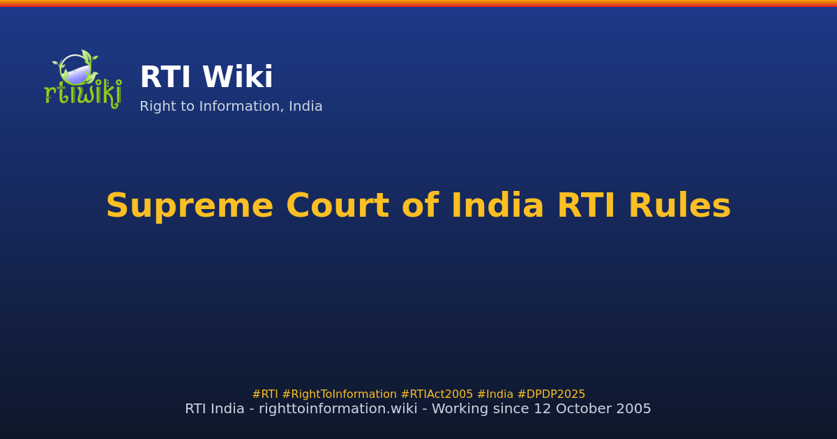 rules / sc — RTI Wiki