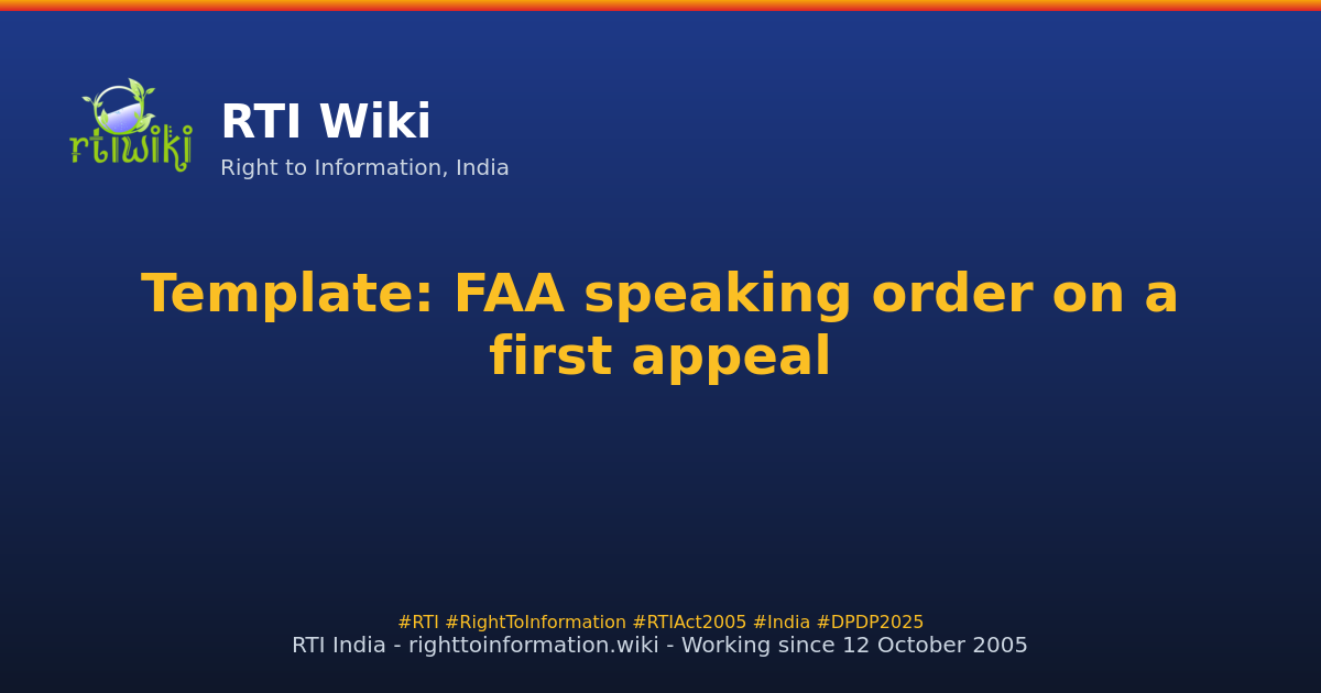 templates / faa-speaking-order — RTI Wiki