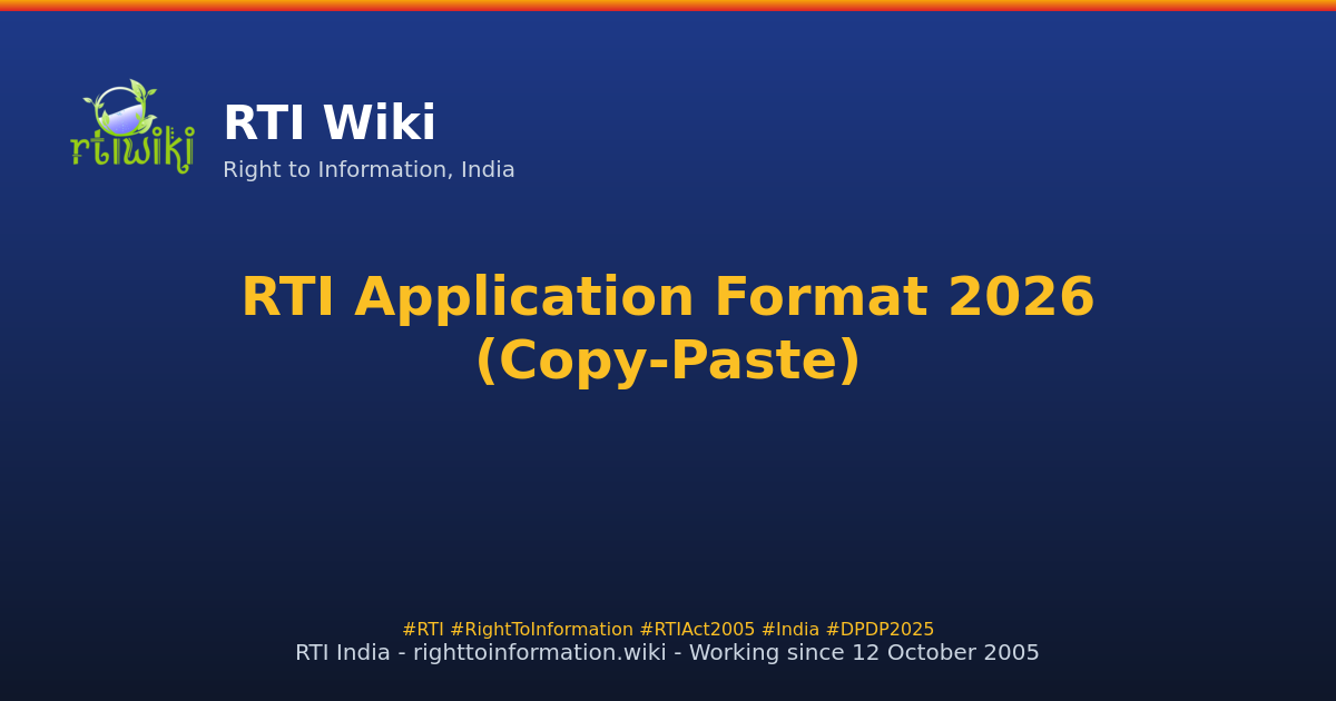 templates / first-rti — RTI Wiki