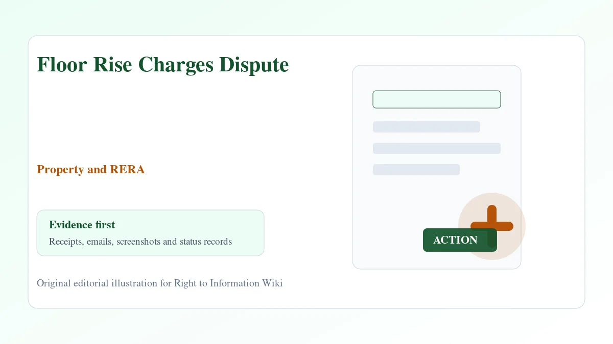 Floor Rise Charges Dispute evidence and complaint desk