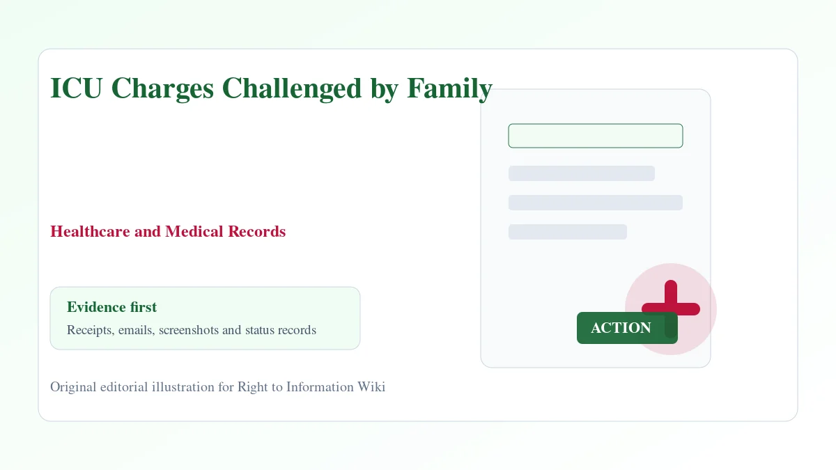 ICU Charges Challenged by Family evidence and complaint desk