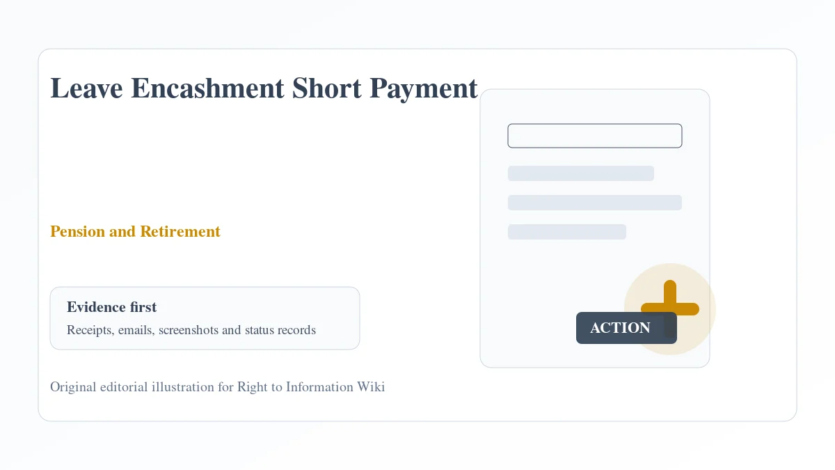 Leave Encashment Short Payment Leave Encashment Short Payment evidence and complaint desk