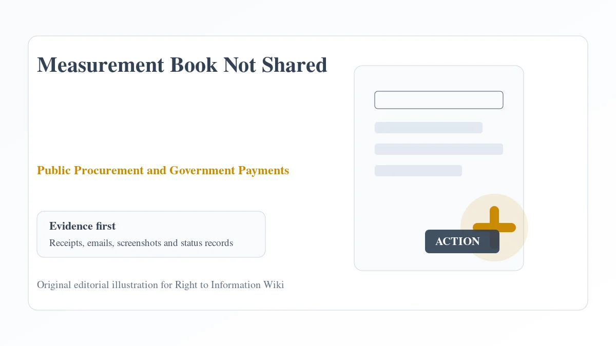 Measurement Book Not Shared Measurement Book Not Shared evidence and complaint desk