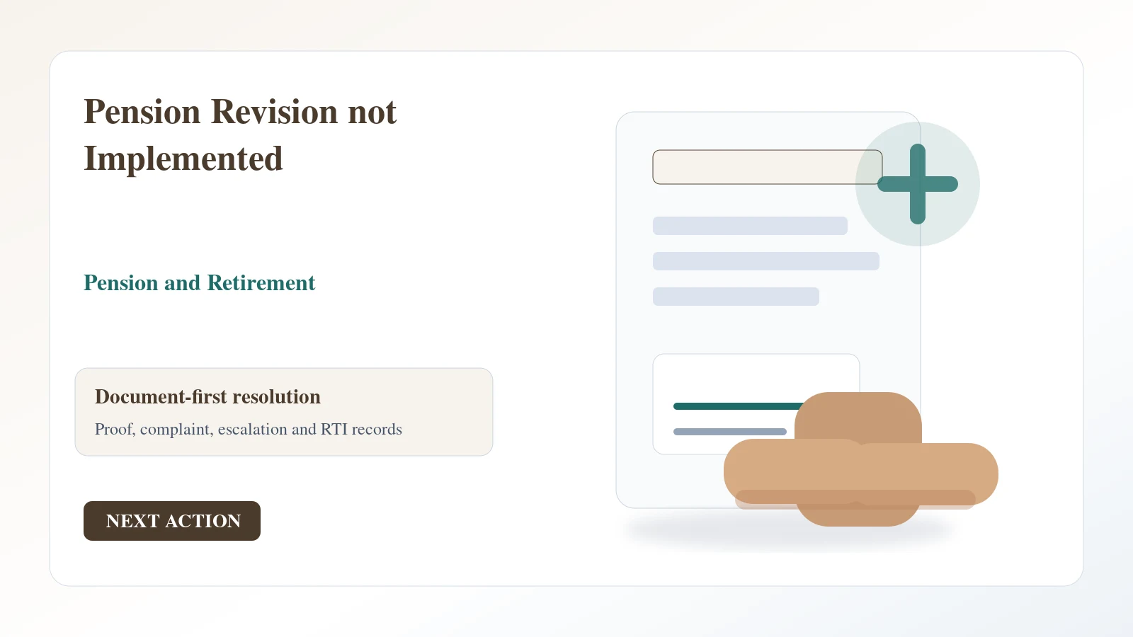Pension Revision not Implemented complaint guide Indian document desk for pension revision not implemented complaint and escalation