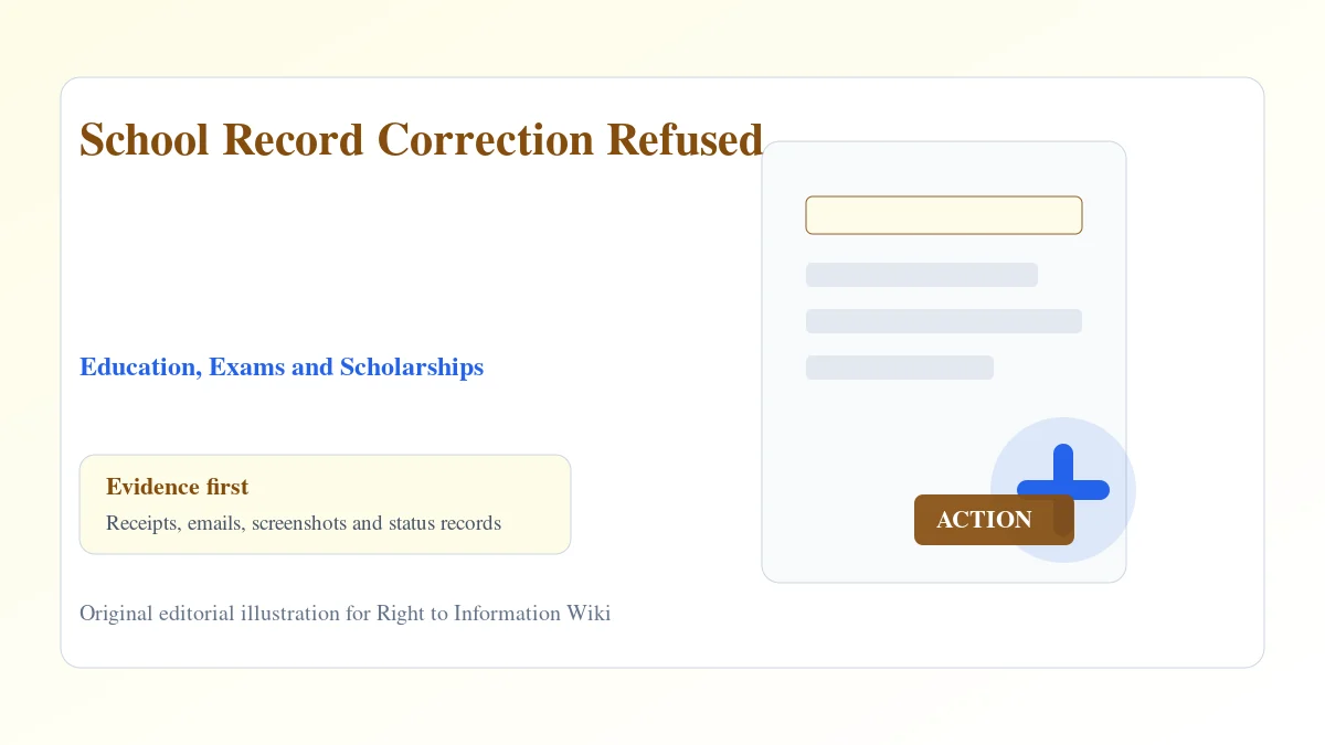 School Record Correction Refused School Record Correction Refused evidence and complaint desk