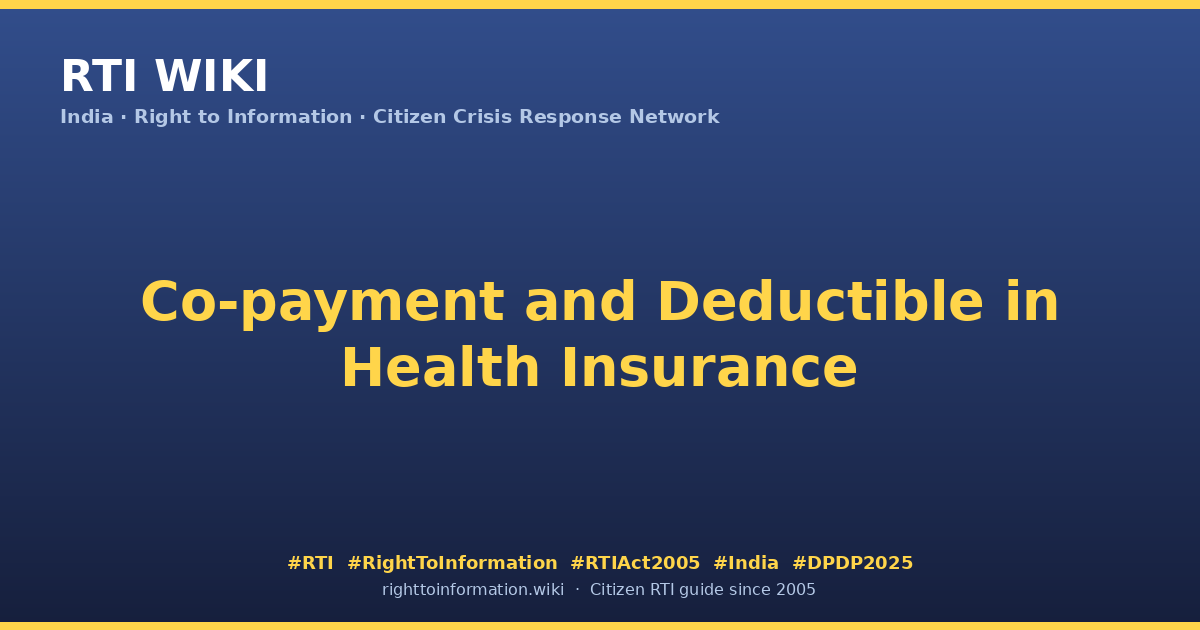 Co-payment and Deductible in Health Insurance · RTI Wiki